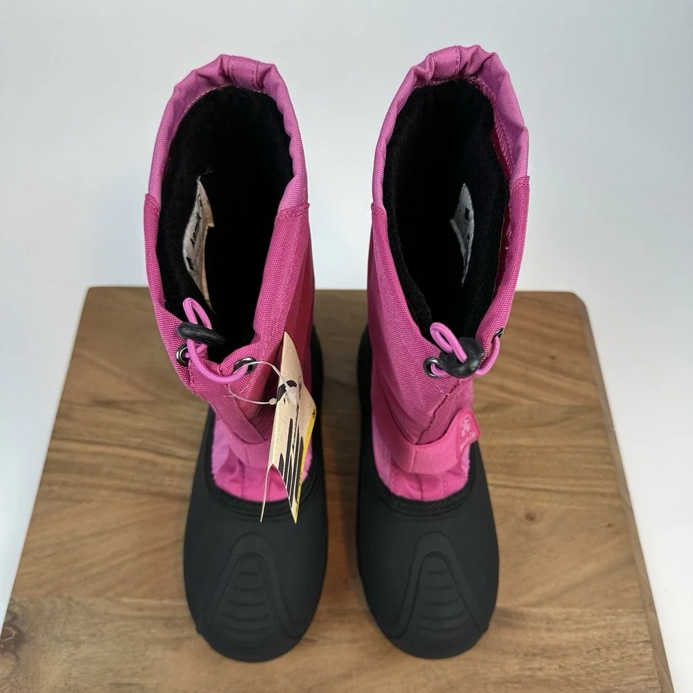 New Big Kids Kamik Snowfox Insulated Winter‎ Waterproof Snow Boots SZ 6 Y